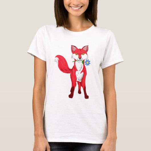 ハッピーキツネ Tシャツ (正面)