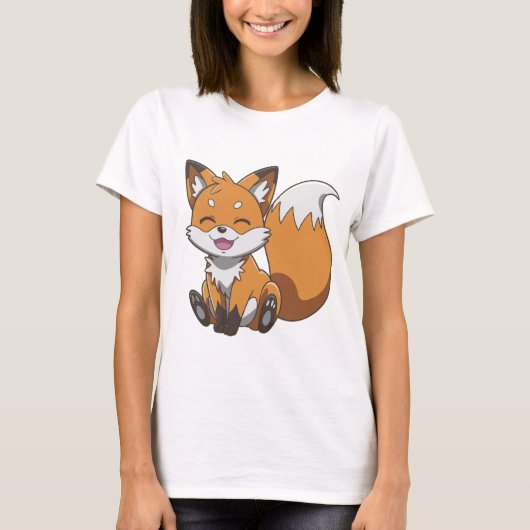 ハッピーキツネ Tシャツ (正面)