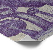 ハッピーキノコプリント ポスター (角)