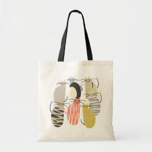 ハッピーキャッツお洒落イラストレーション トートバッグ