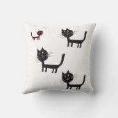 ハッピーキャッツリソグラフィスロークッション クッション (裏面)