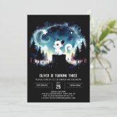 ハッピーキャットお洒落誕生日 招待状 (スタンド正面)