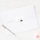 ハッピーキャットとコーヒー ハートシール (封筒)