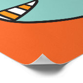 ハッピーキャットカスタムカラーのポスター ポスター (角)