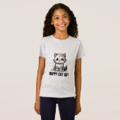 ハッピーキャットデー Tシャツ (正面フル)