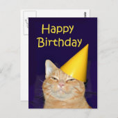 ハッピーキャットハッピーバースデー ポストカード (正面/裏面)