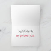 ハッピーキャットパパの日 – 父の日 カード (内部)