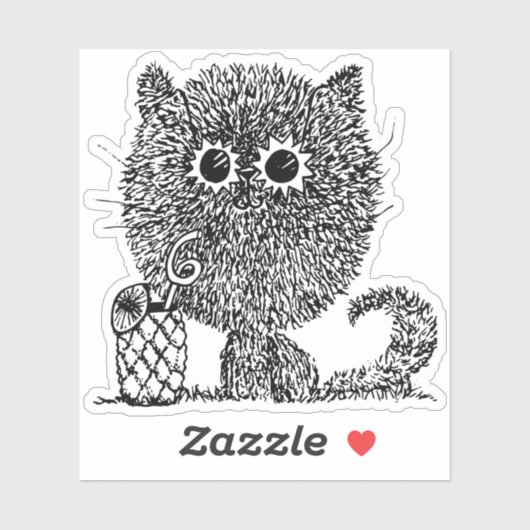 ハッピーキャットビニールシール シール (シート)