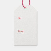 ハッピーキャットメリークリスマスギフトラベル ギフトタグ (裏面)