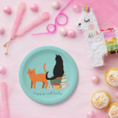ハッピーキャットレディ ペーパープレート (パーティー)