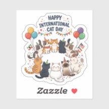 ハッピーキャット国際的デイ – かわいいお祝い