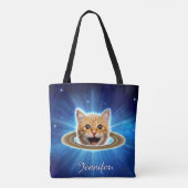 ハッピーキャット宇宙。 トートバッグ (裏面)