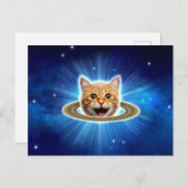 ハッピーキャット宇宙。 ポストカード (正面/裏面)