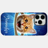 ハッピーキャット宇宙。 Case-Mate iPhoneケース (裏面 (横))