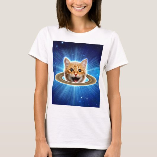 ハッピーキャット宇宙。 Tシャツ (正面)