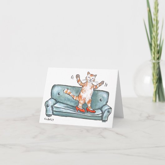 ハッピーキャット空白のカード サンキューカード (正面)