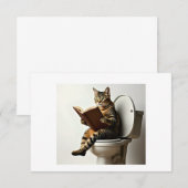 ハッピーキャット：かわいい子猫デザインfor猫好き サンキューカード (正面/裏面)