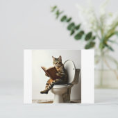 ハッピーキャット:かわいい子猫デザインfor猫好き シーズンポストカード (スタンド正面)