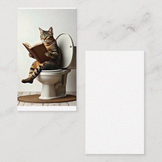 ハッピーキャット:かわいい子猫デザインfor猫好き 名刺 (正面/裏面)