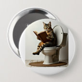 ハッピーキャット:かわいい子猫デザインfor猫好き 缶バッジ (正面&裏面)