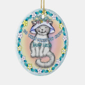 ハッピーキャット セラミックオーナメント (右)