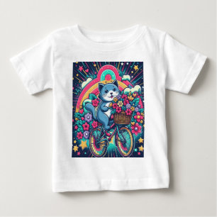 ハッピーキャット ベビーTシャツ