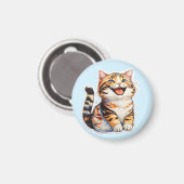 ハッピーキャット マグネット (正面/裏面)