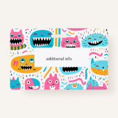 ハッピーキャット&モンスター顔 バッジ (裏面)