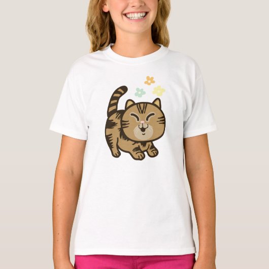 ハッピーキャット Tシャツ (正面)