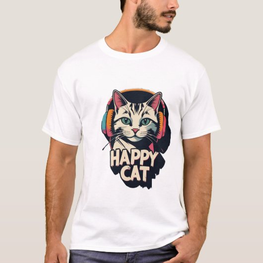 ハッピーキャット Tシャツ (正面)