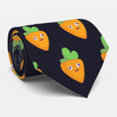 ハッピーキャロットトップ顔🥕 ネクタイ (ロール)