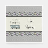 ハッピーキャンパパーソナライズされたーRV スタンダードランチョンナプキン (正面)