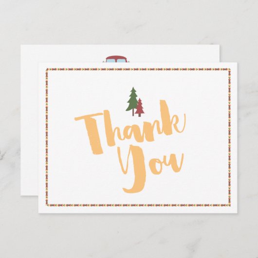 ハッピーキャンパーありがとうはがき ポストカード (正面/裏面)