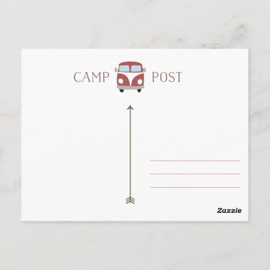 ハッピーキャンパーありがとうはがき ポストカード (裏面)