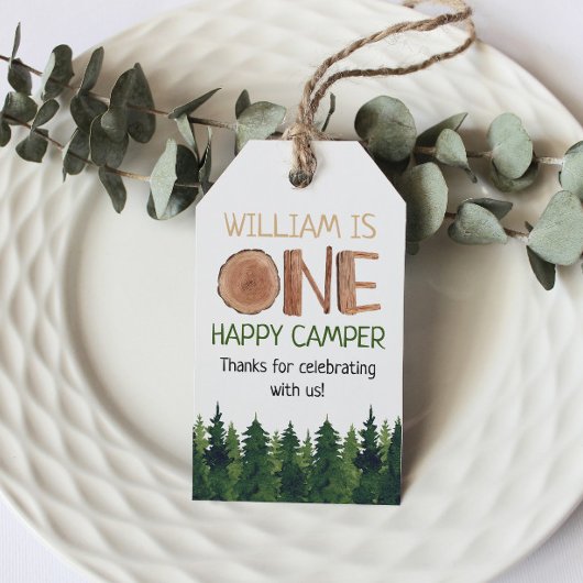ハッピーキャンパーありがとう ギフトタグ