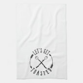 ハッピーキャンパーおもしろい夏 キッチンタオル (縦)