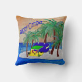 ハッピーキャンパーおもしろい枕 クッション (裏面)