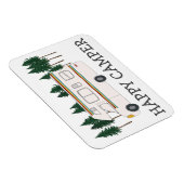 ハッピーキャンパーお洒落レトロRVingモーターホームツリー マグネット (右側)