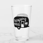 ハッピーキャンパーかわいい言葉ガラス タンブラーグラス (裏面)