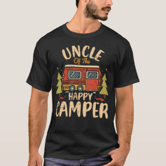 ハッピーキャンパーのおじ 1歳の誕生日パーティー レトロ おじ Tシャツ