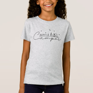 ハッピーキャンパーのシルエット Tシャツ