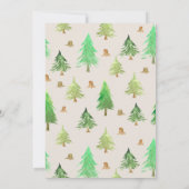 ハッピーキャンパーのファーストバースデーパーティ 招待状 (裏面)