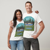 ハッピーキャンパーの雰囲気 レトロなRV旅行 Tシャツ (ユニセックス)