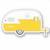 ハッピーキャンパーイエロー シール (正面)
