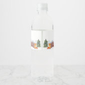 ハッピーキャンパーウッドランド誕生日ウォーターボトルラベル ペットボトルラベル (裏面)