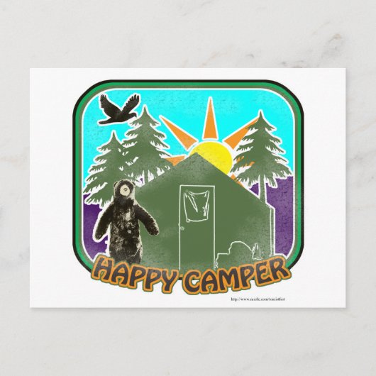ハッピーキャンパーカラー ポストカード (正面)