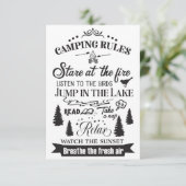 ハッピーキャンパーキャンピングルール サンキューカード (スタンド正面)