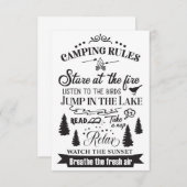 ハッピーキャンパーキャンピングルール サンキューカード (正面/裏面)