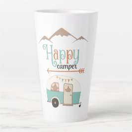 ハッピーキャンパーキュートレトロRV カフェラテマグ