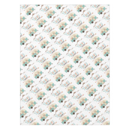 ハッピーキャンパーキュートレトロRV テーブルクロス